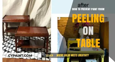 Prevent Paint Peeling: Essential Tips for Durable Table Surfaces