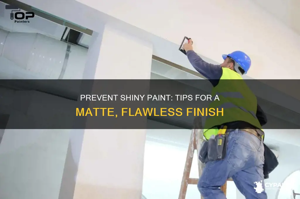 how to prevent paint from shiny areas