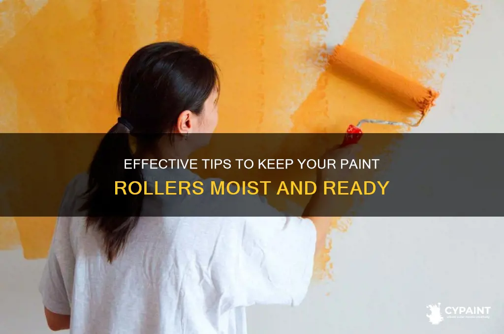 how to prevent paint rollers from drying