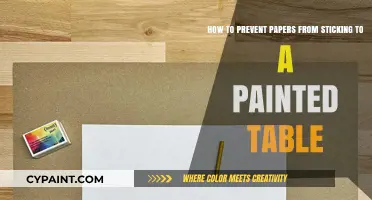 Prevent Paper Sticking: Tips for Protecting Your Painted Table