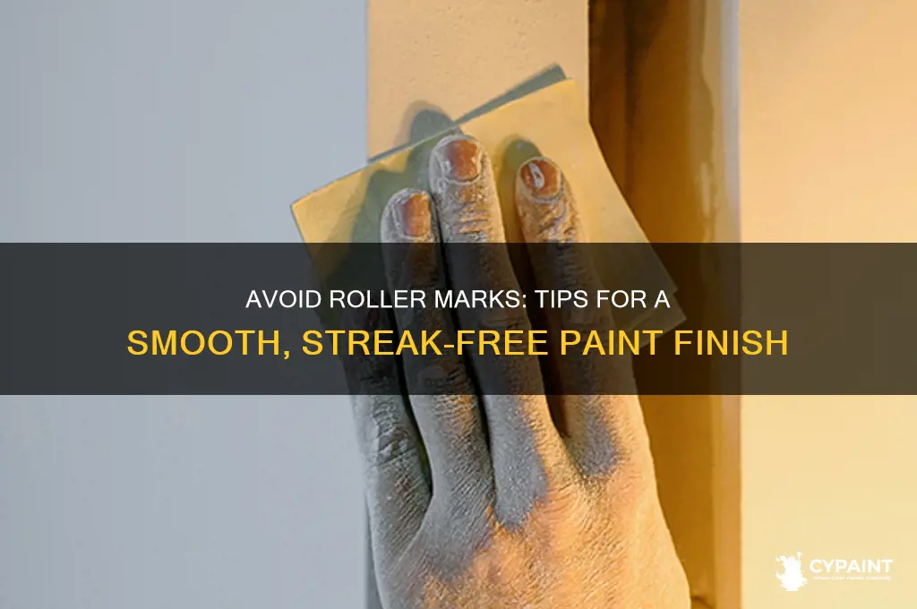 how to prevent roller lines when painting