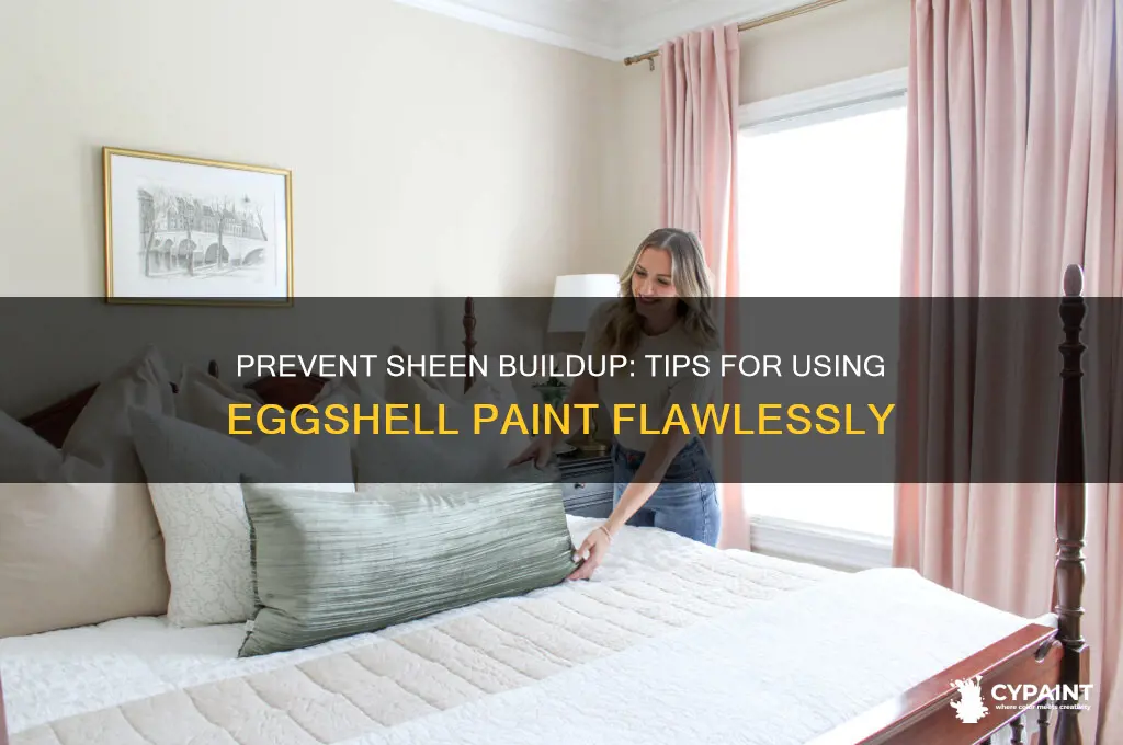 how to prevent sheen buildup with eggshell paint