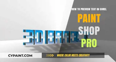 Exploring Text Previews in Corel Paint Shop Pro