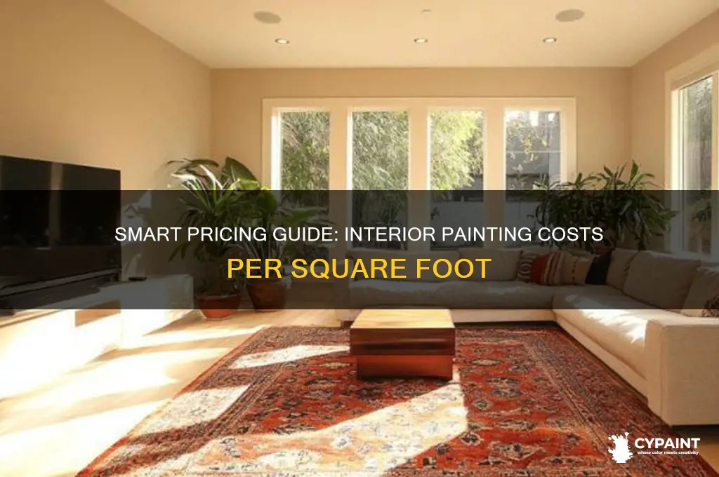 how to price interior painting per square foot