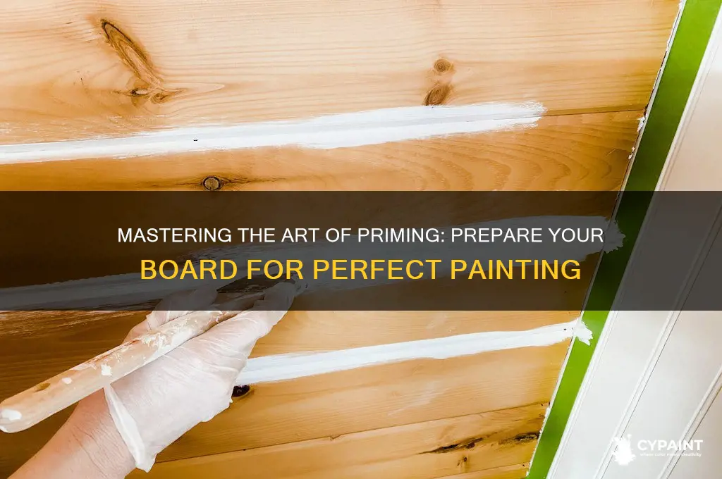 how to prime a board for painting