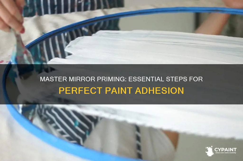 how to prime a mirror for painting