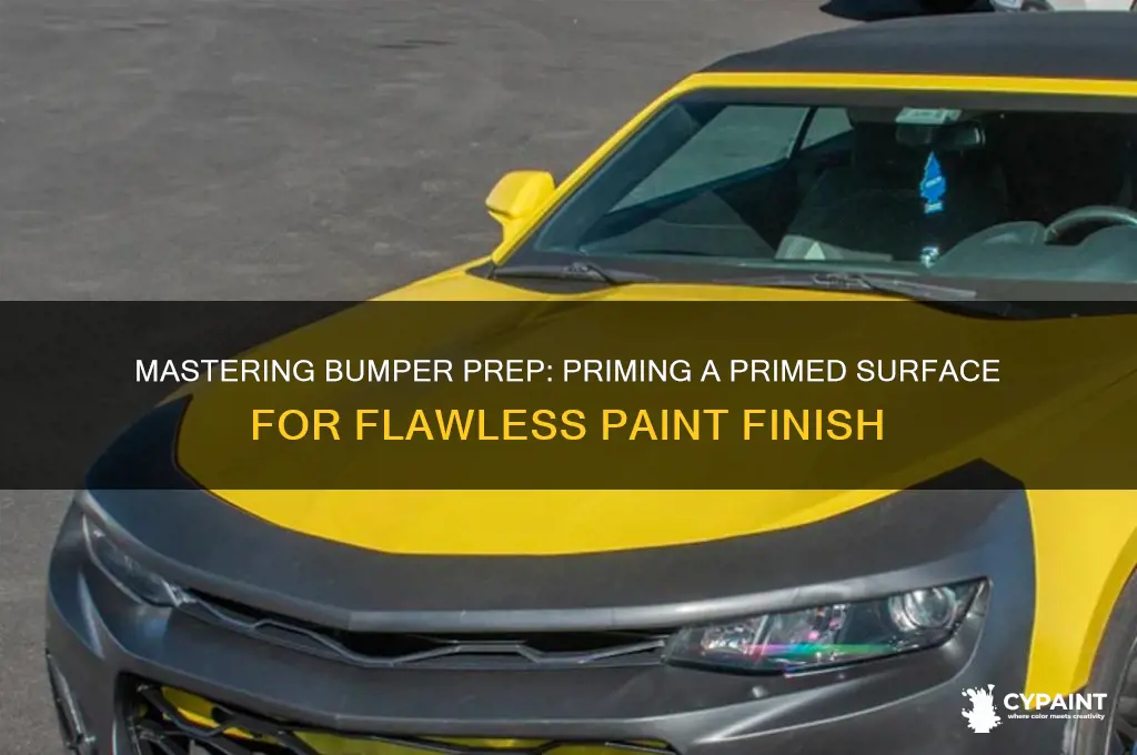 how to prime a primed bumper for paint