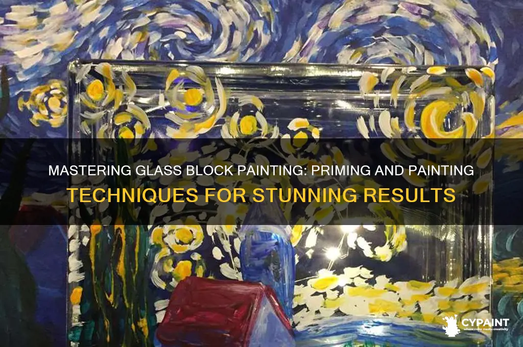 how to prime and paint glass blocks