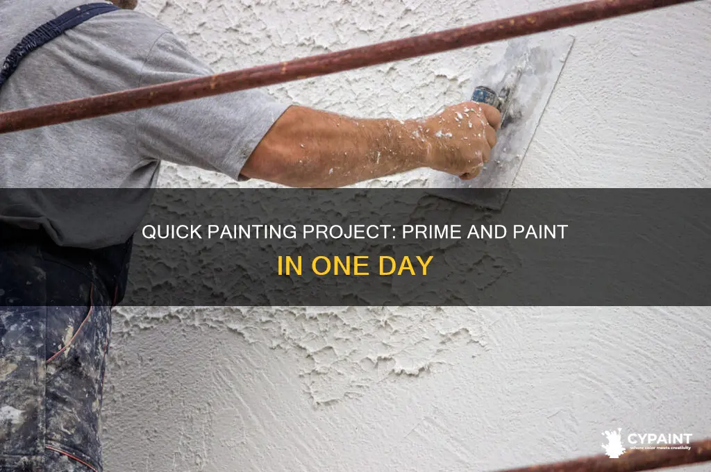 how to prime and paint in the same day