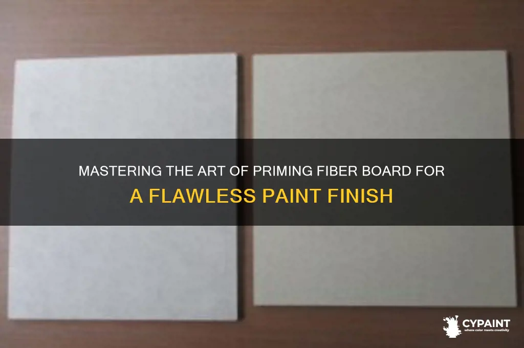 how to prime fiber board for painting