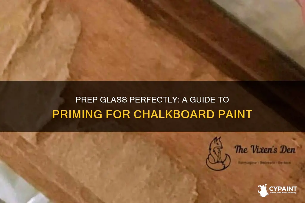how to prime glass for chalkboard paint