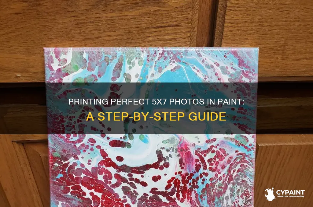 how to print a 5x7 photo in paint