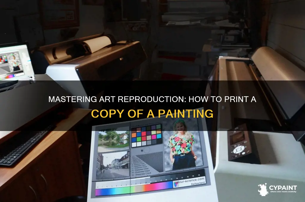how to print a copy of a painting