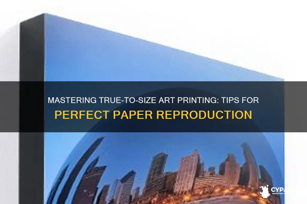how to print a painting tru to siz eon paper