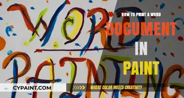 Print Word Docs in Paint: A Step-by-Step Guide