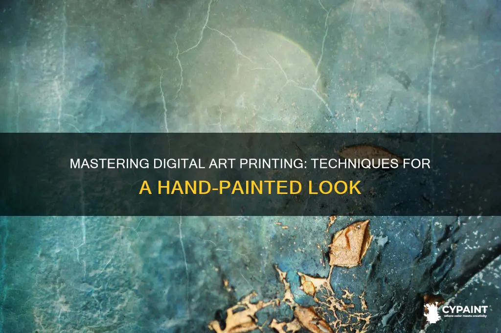 how to print digital art that looks painted
