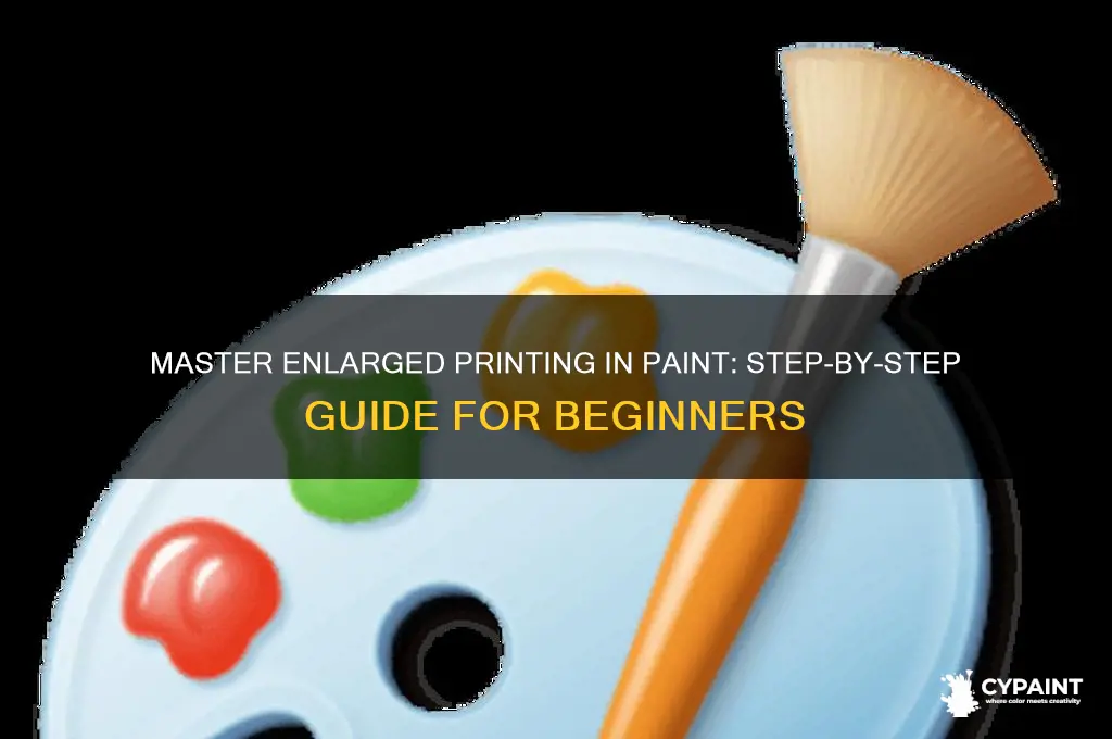 how to print enlarge print on paint