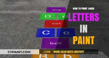 Mastering Large Letter Printing in Paint: A Step-by-Step Guide