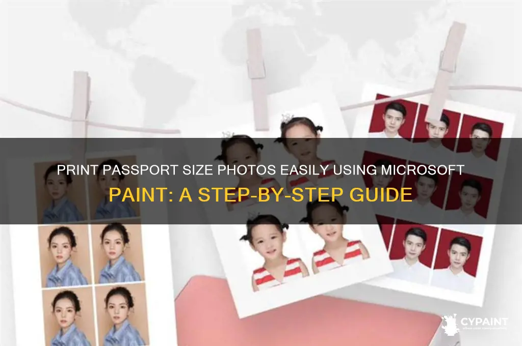 how to print passport size photo in paint