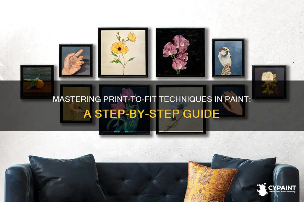 how to print to fit in paint