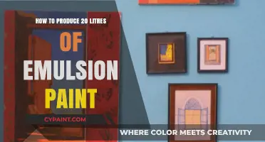 DIY Guide: Crafting 20 Litres of High-Quality Emulsion Paint