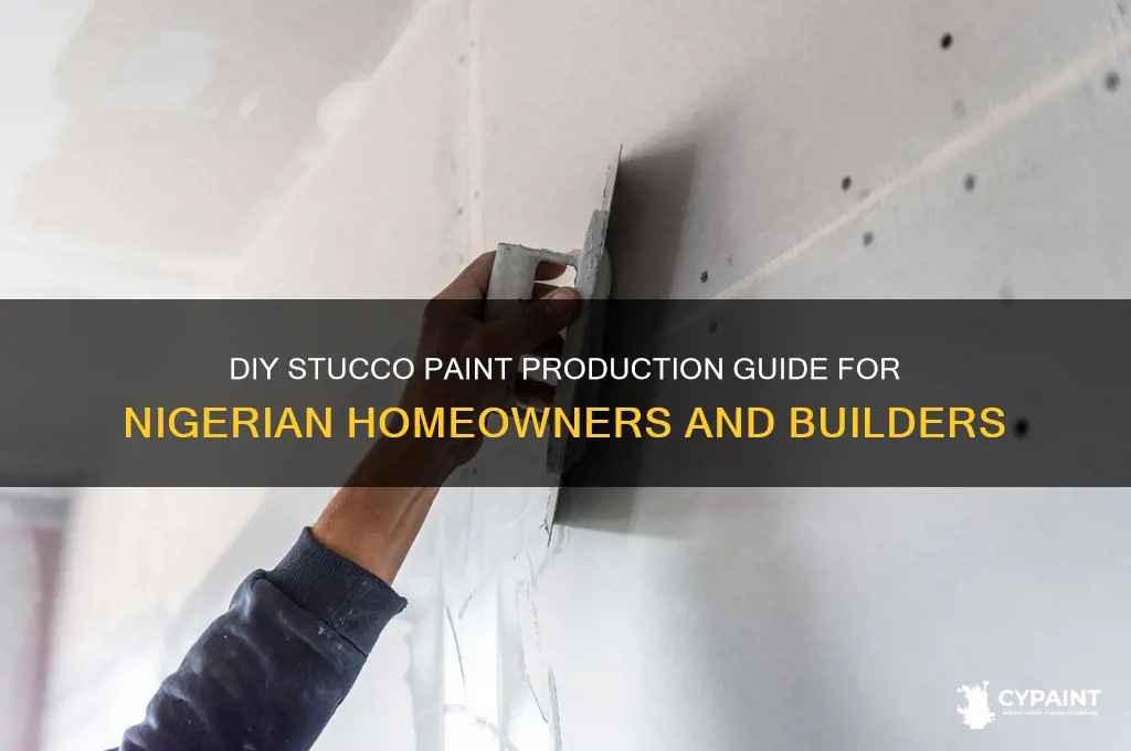 how to produce stucco paint in nigeria