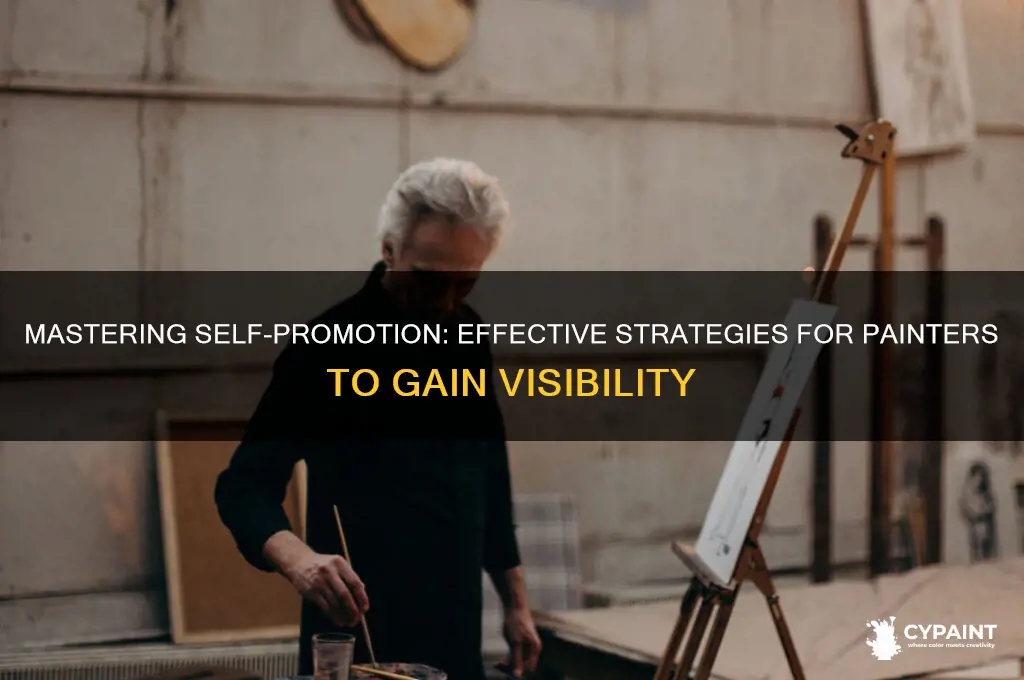 how to promote myself as a painter