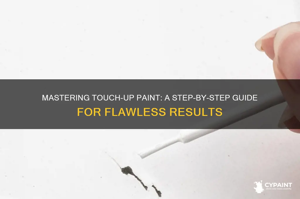 how to properly apply touch up paint