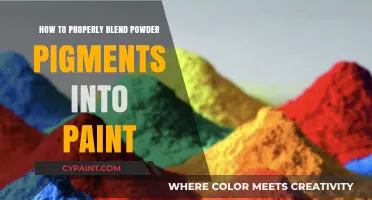 Mastering the Art of Blending Powder Pigments into Paint