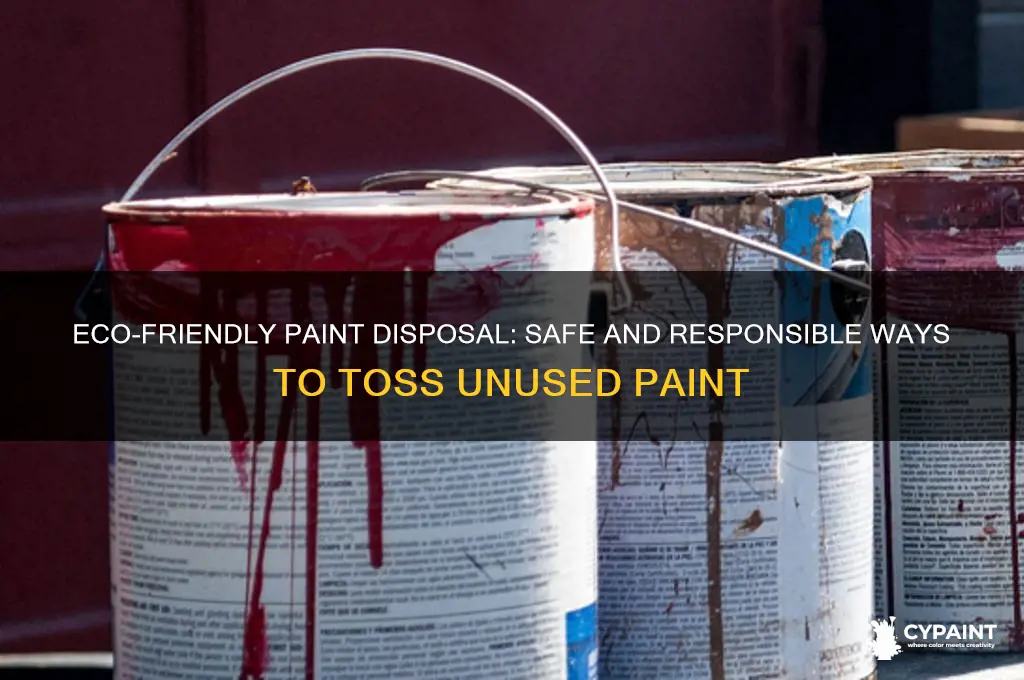 how to properly dispose of unused paint
