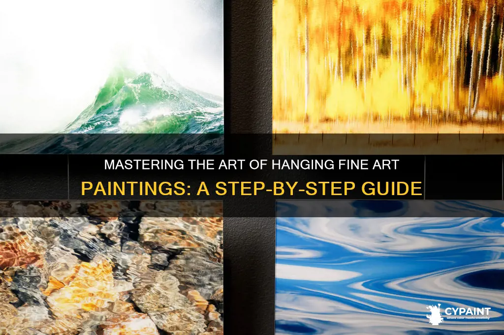 how to properly hang a fine art painting