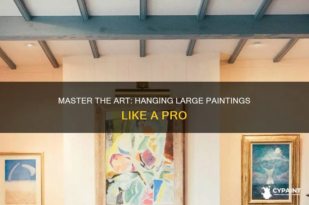 how to properly hang a large painting