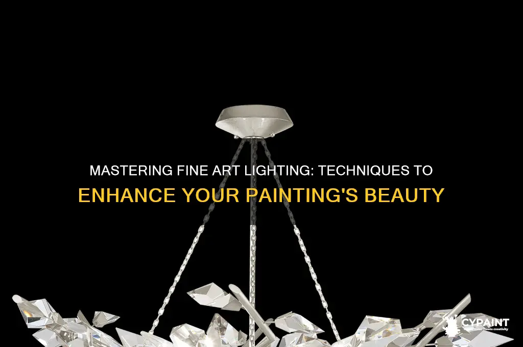 how to properly light a fine art painting