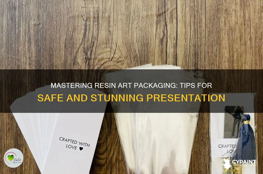 how to properly package a resin painting