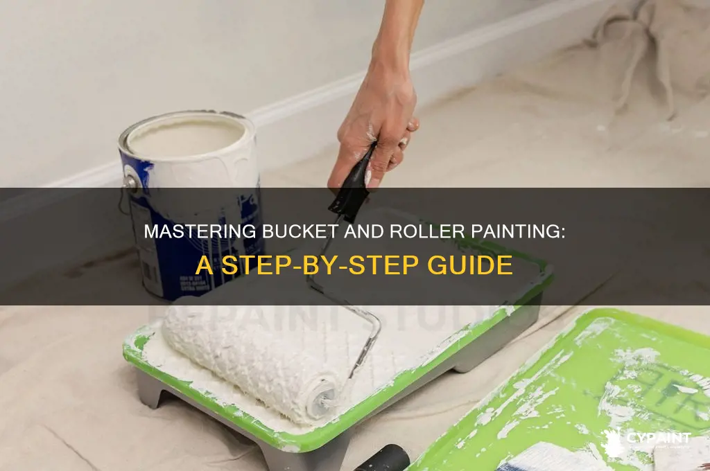 how to properly paint 5 gal bucket and a roller