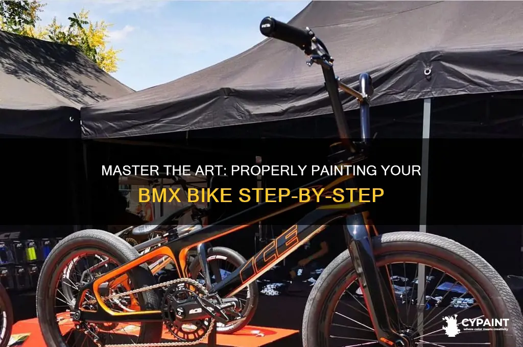 how to properly paint a bmx bike