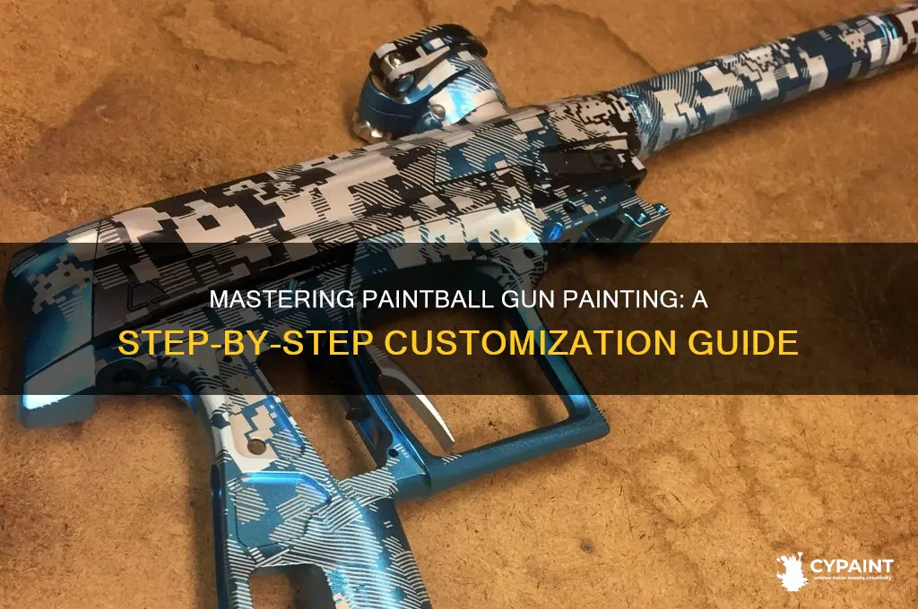 how to properly paint a paintball gun