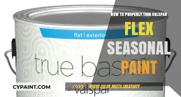 Mastering Valspar Flex Seasonal Paint: Tips for Perfect Thinning Techniques