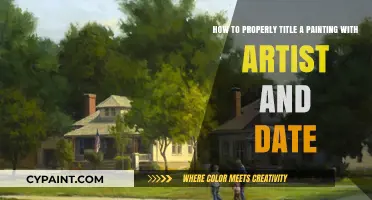 Mastering Painting Titles: Artist, Date, and Proper Formatting Essentials