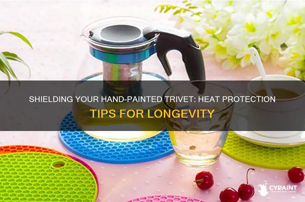 how to protect a hand painted trivet from high heat