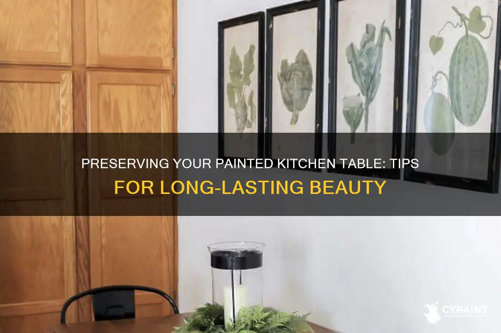 how to protect a painted kitchen table