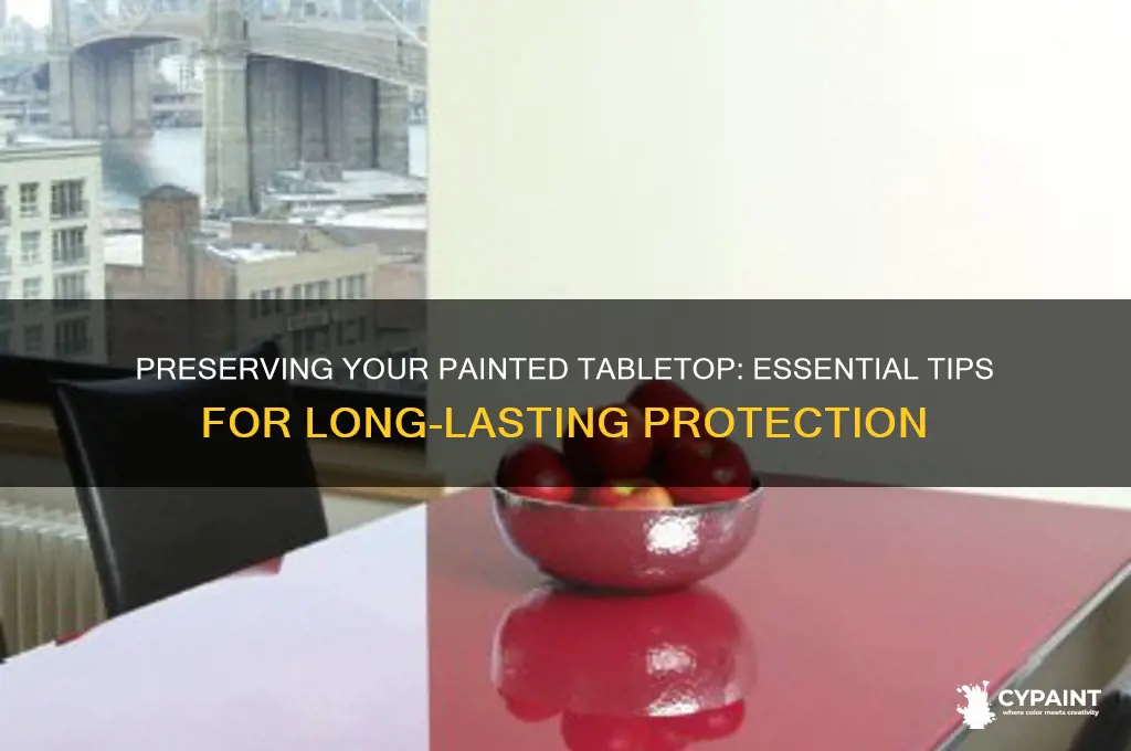 how to protect a painted table top