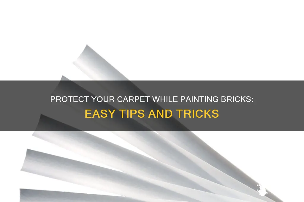 how to protect carpet when painting bricks