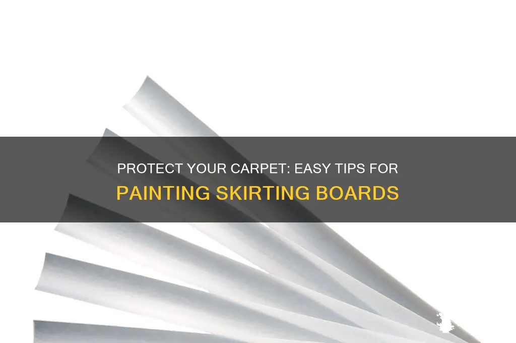 how to protect carpet when painting skirting