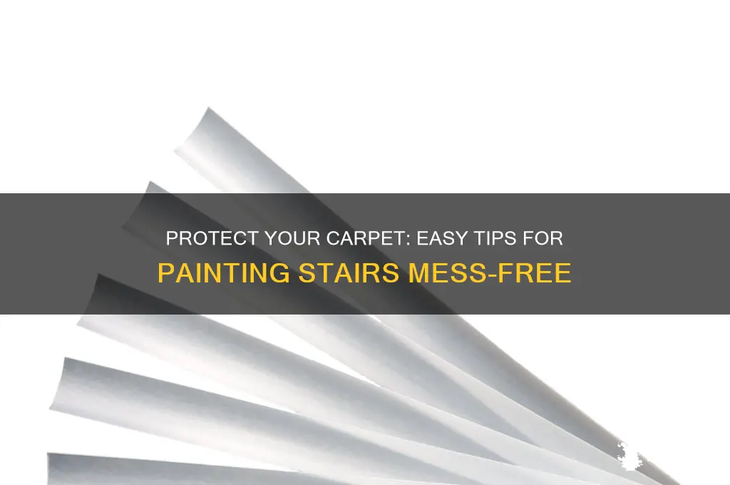 how to protect carpet when painting stairs