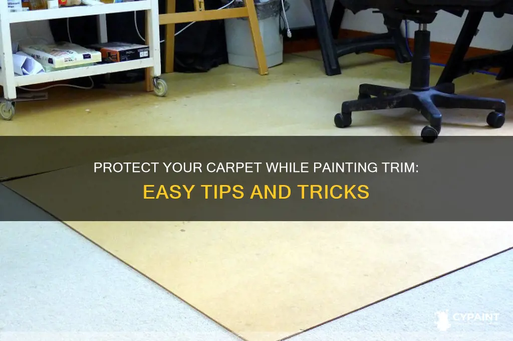 how to protect carpet when painting trim