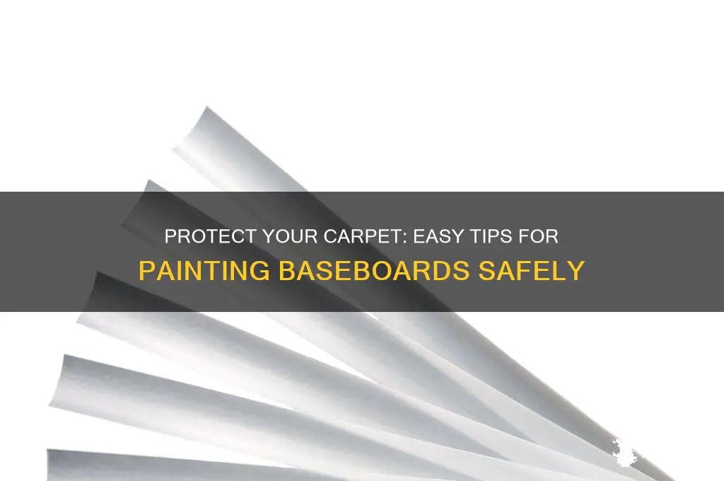 how to protect carpet while painting baseboards