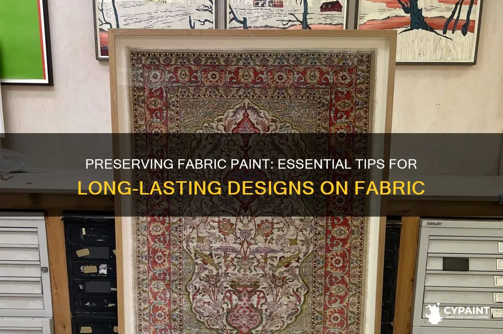 how to protect fabric paint on fabric