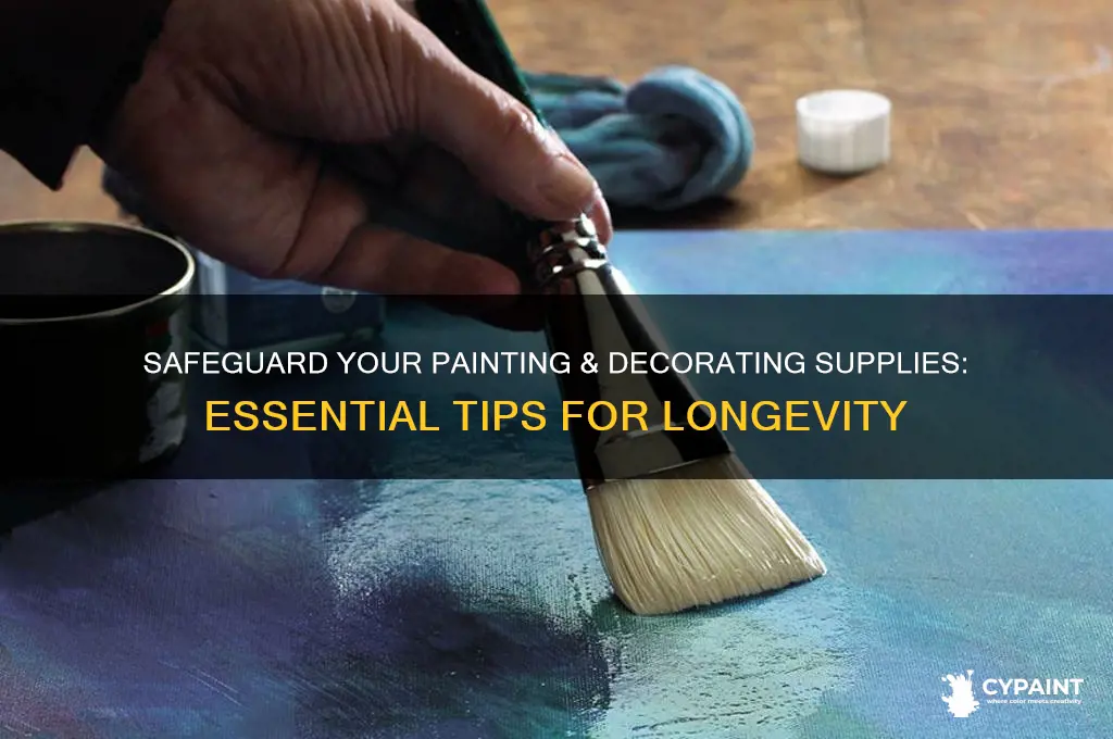 how to protect painting and decorating material