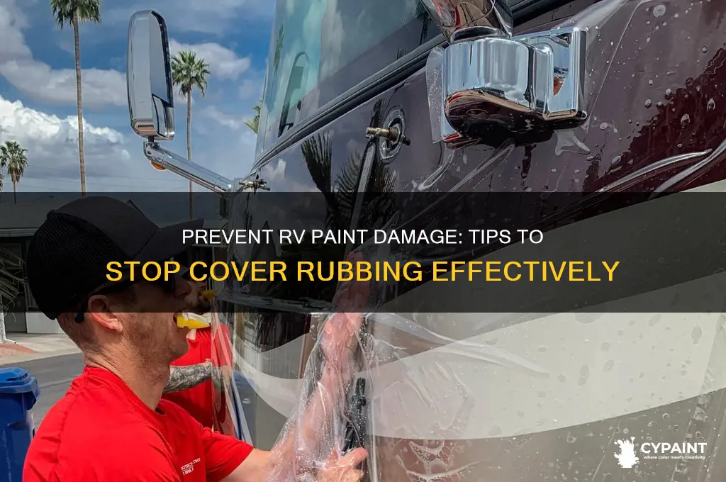how to protect rv paint from cover rubbing